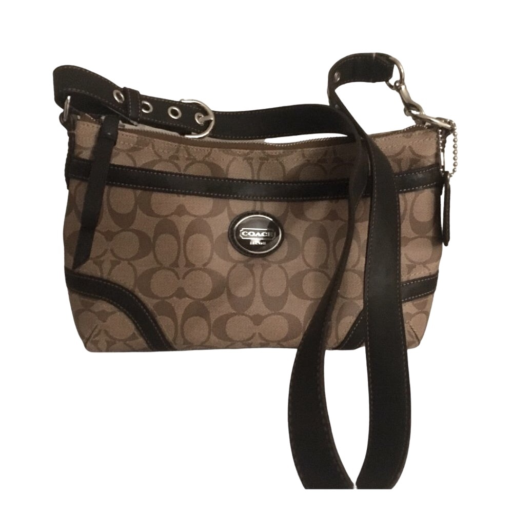 NWOT Coach Shoulder Purse Signature Canvas, brown - Picture 4 of 5